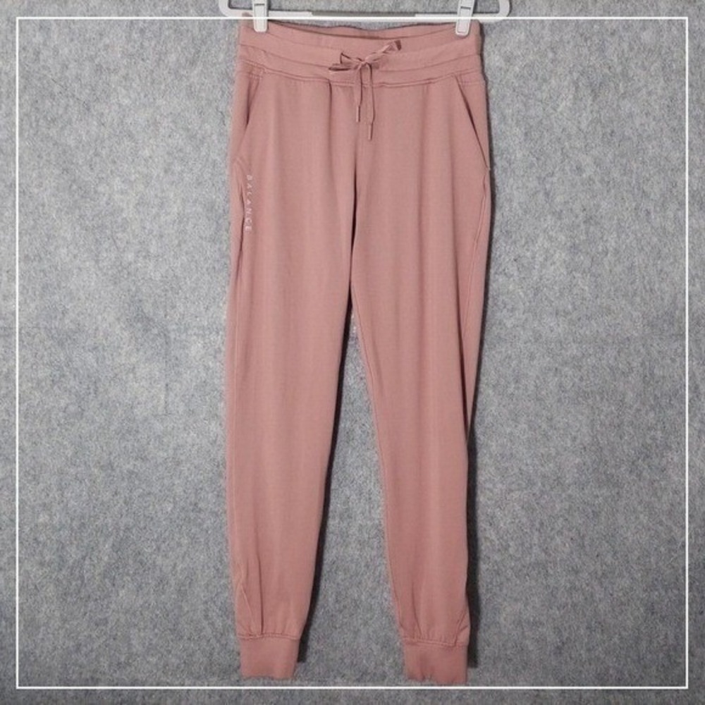 Balance Athletica Jogger Women M Pink High Rise Sweatpants Lounge Athleisure Gym